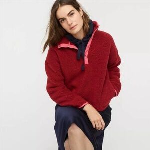 Polartec sherpa fleece half-zip pullover size XS